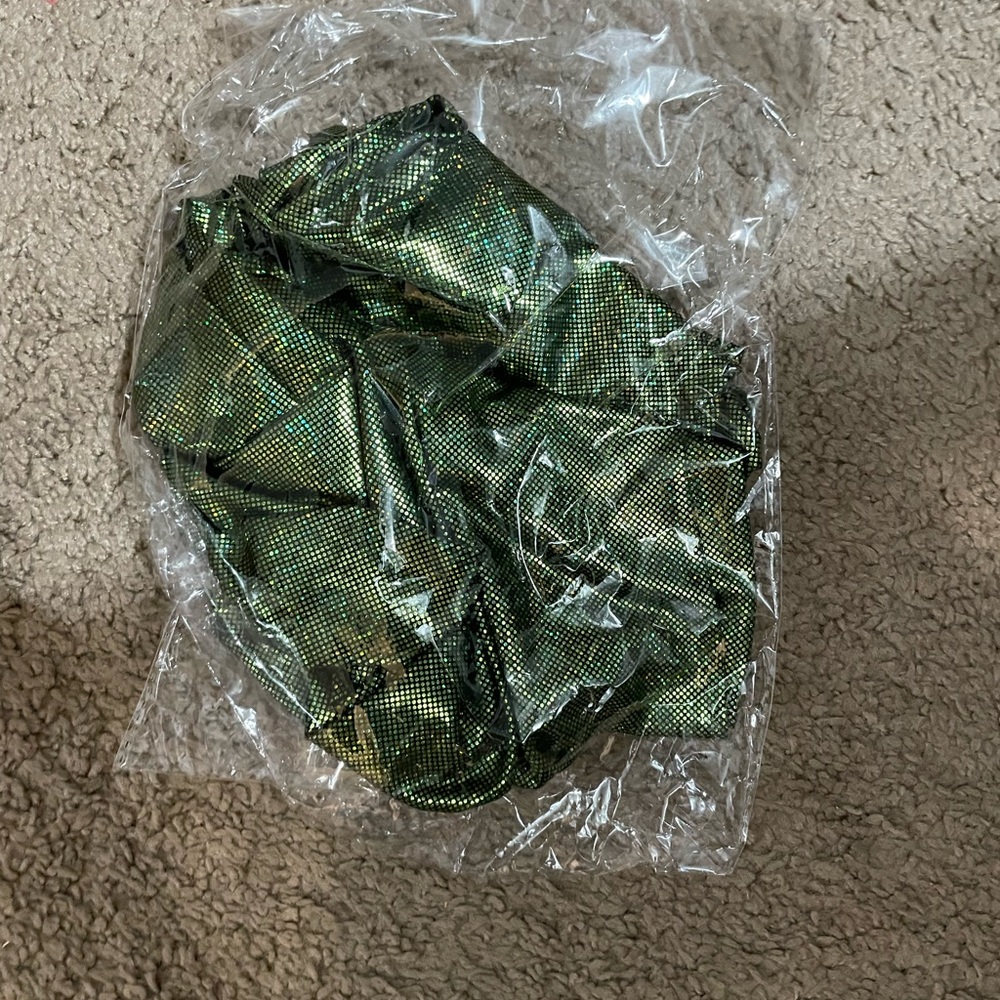 Green glittery pants “POSION IVY INSPIRED”